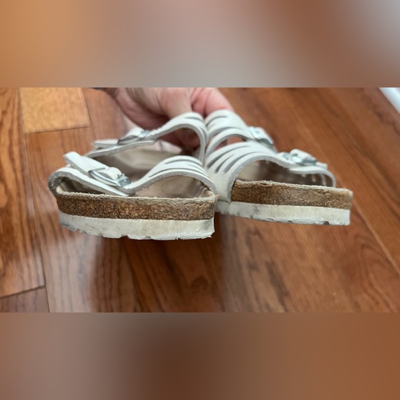 Birkenstock Granada White Double Straps Slide Sandals Sz  EU 39 M 6 W 8 - Picture 5 of 8